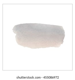 Hand drawn watercolor background - vector - soft pink and gray stroke