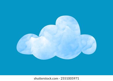 hand drawn watercolor cloud clipart