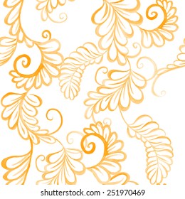 hand drawn watercolor floral seamless pattern