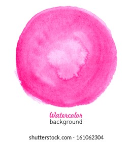 Hand drawn watercolor pink background for business presentation. Vector illustration.  