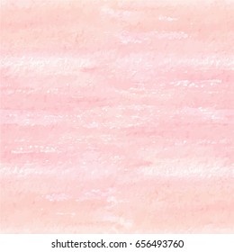 Hand drawn watercolor pink texture seamless pattern. Vector.