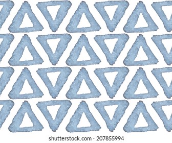 Hand drawn watercolor seamless pattern, vector illustration
