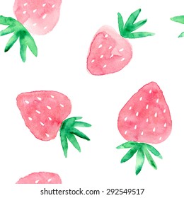 Strawberry On Watercolor Background Images, Stock Photos & Vectors | Shutterstock