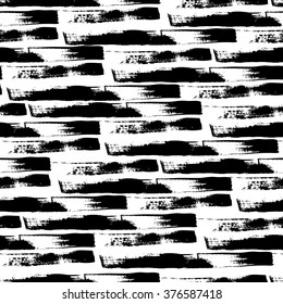 Hand drawn watercolor striped pattern. Seamless grungy background