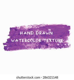 Hand drawn watercolor texture. Unique vector background.