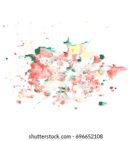 Hand drawn watercolor vector textures.