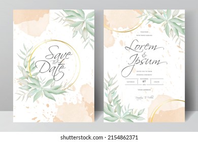 Hand Drawn Watercolor Wedding Invitation stationery