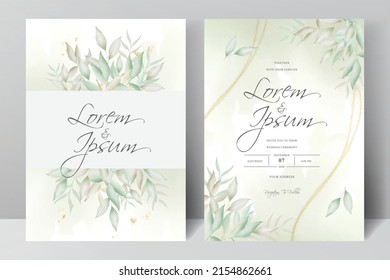 Hand Drawn Watercolor Wedding Invitation stationery