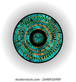 desenho à mão decor aquarela contemporânea artística círculo decorativo padrão de cerâmica placa abstrata cerâmica prato placa padrão decorativo feito à mão cerâmica, arte de parede, presente de decoração interior,