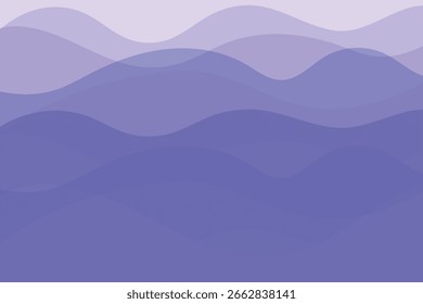 Fundo de onda desenhado à mão. Design transparente da água. Ilustração vetorial