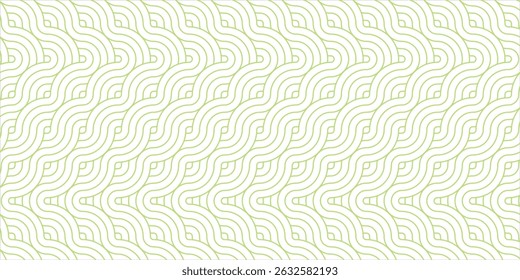 Hand drawn wave with Japanese pattern vector. Abstract art background in vintage style. Chinese new year banner and card design. Contemporary shapes with line pattern in vintage template design