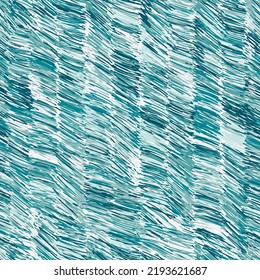 Hand drawn wave seamless pattern. Distorted backdrops with sea, rivers or water texture. Wavy brush stroke endless wallpaper. Grunge lines background. Design for fabric, textile print, wrapping, cover