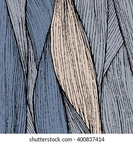 hand drawn wave template. striped background
