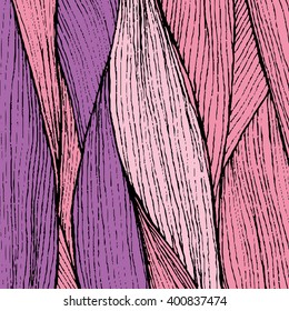 hand drawn wave template. striped background