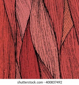 hand drawn wave template. striped background