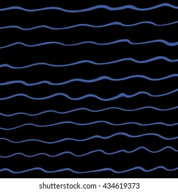 Hand drawn wave vector pattern