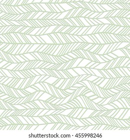 Hand drawn waves pattern. Vector seamless geometric ornament. Abstract geometrical wallpaper.