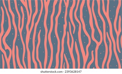 Hand drawn waves. Sushi restaurant packaging and Menu design. Simple background with contour line pattern. Simple lattice graphic design. Seamless.