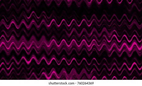 Hand Drawn Waves in Watercolor Style. Seamless Fashion Print Design Pattern. Cover, Fabric Design Texture. Seamless Wavy Striped Background