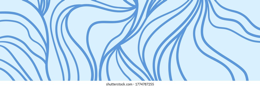 Handgezeichnet, scharfer Hintergrund. Abstrakte Wellen. Wellenmuster