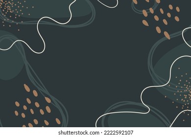 Fondo oscuro de la mano dibujado ondulado