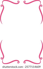 Hand Drawn Wavy Frame Lined Vector Illustration