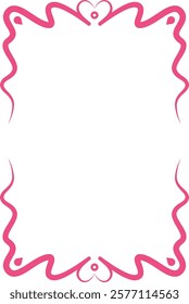 Hand Drawn Wavy Frame Vector Illustration