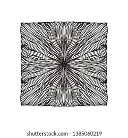 Hand drawn wavy linear textures made with ink. Graphic design template collection. Swirl, curl, wavy stripe, abstract line drawing, organic background, linear graphic pattern. Isolated vector set.