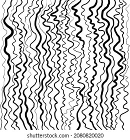 Hand drawn wavy lines. Graphic pattern. Creative artistic geometric banner background texture. Abstract vector texture for graphic and web design