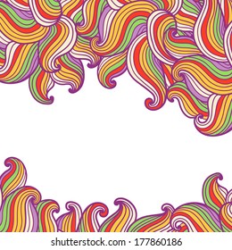 Hand drawn wavy modern background. Can be used to wallpaper, decorative paper, web design, etc.