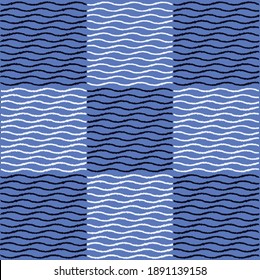 Hand drawn wavy pattern digitally colored and remastered with bright, greenish color space