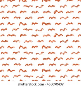 hand drawn wax crayon rough grain paper seamless tiny waves pattern