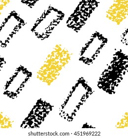 hand drawn wax crayon seamless vector rectangle pattern
