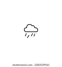 Condición climática dibujada a mano,ilustración vectorial