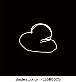 Hand Drawn Weather Icon. Editable Outline Style Vector Logo Template. Unique Sketch Style Also.