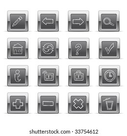 Hand drawn web icons