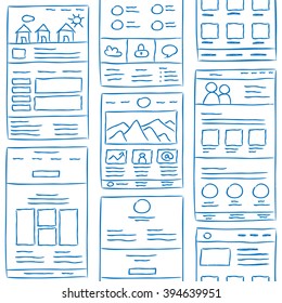 Hand Drawn Ui Kit Stock Vectors Images Vector Art