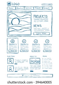 Hand Drawn Website Layouts. Doodle Style Design. Website Layout Doodle. Web Page Graphic Template. UI Kit Sketch Internet Page.Portfolio Webpage Idea. Creative Web Design Sketch.Wireframe Page Layout.