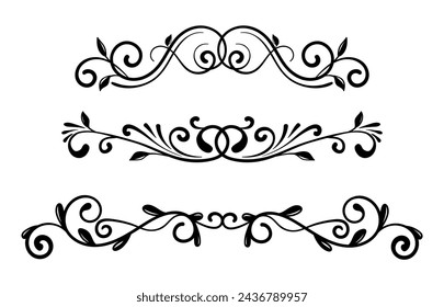Hand drawn wedding album ornaments