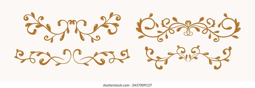 Hand drawn wedding album ornaments