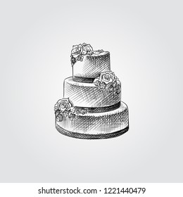 13,130 Hand Drawn Wedding Cake Images, Stock Photos & Vectors ...