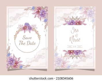 handgezeichnete Hochzeitskarte