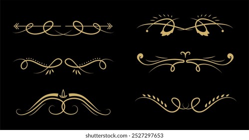 Hand drawn wedding ornament collection