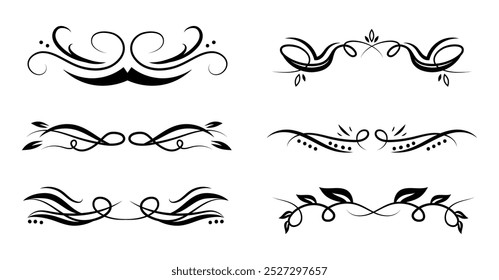 Hand drawn wedding ornament collection