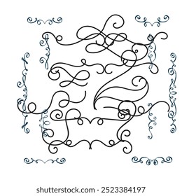hand drawn wedding ornaments collection vector design illustration