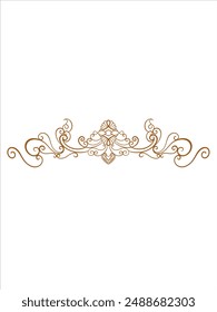 Adornos de boda dibujados a mano Elemento Vector