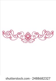 Hand drawn wedding ornaments Element Vector