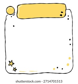 Tarjeta de planificador semanal dibujada a mano
