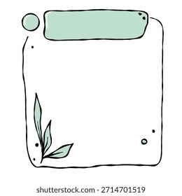Tarjeta de planificador semanal dibujada a mano