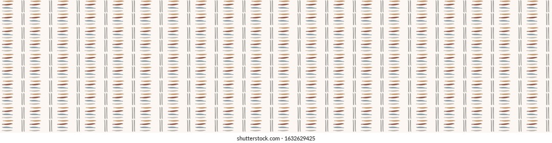 Hand drawn whimsical scribble lines seamless pattern. Vector painterly ribbon trim banner. Doodle marks background. Playful gender neutral abstract geometric sketchy repeat. Ethnic washi tape edge.